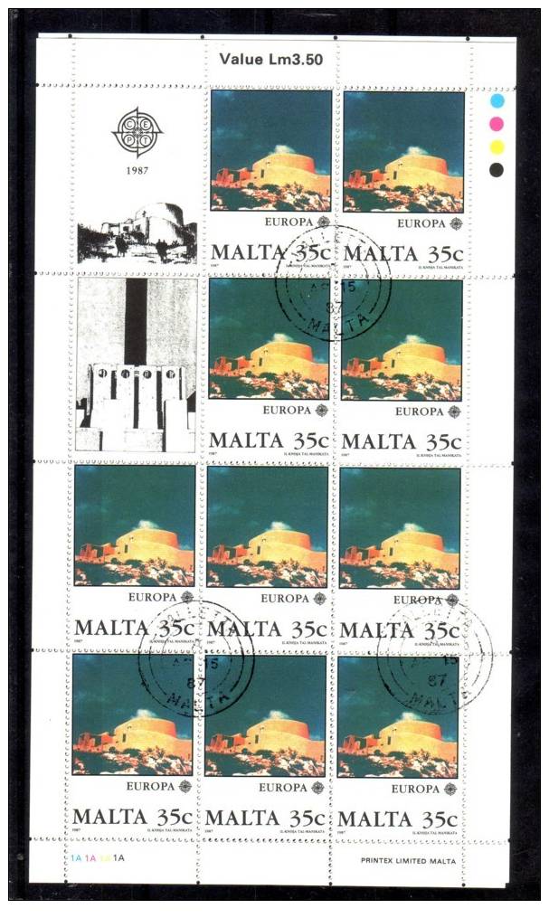 MALTA USED MICHEL KB 766/67 EUROPA 1982 - 1987