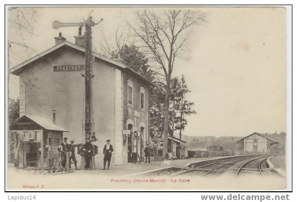 219B*/ CPA PRAUTHOY  LA GARE (haute Marne) - Prauthoy