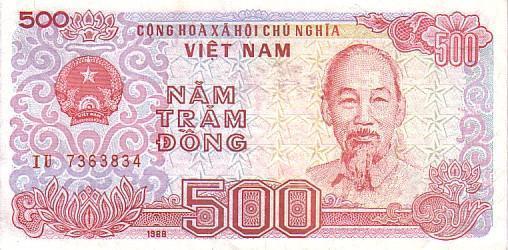 VIET NAM    500 Dong   Daté De 1988    Pick 101a    *****QUALITE  XF ***** - Viêt-Nam