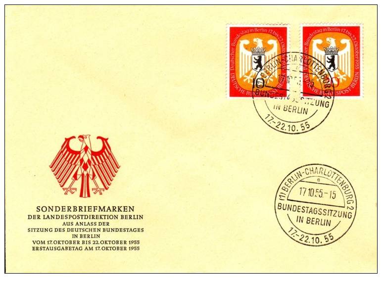 GERMANY BERLIN FDC MICHEL 129/30 - Other & Unclassified