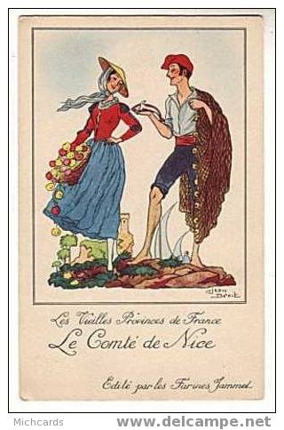 CPA Illustrateur Jean Droit - Les Vieilles Provinces De France - Le Comte De NICE - Edite Par Les Farines Jammet - Droit