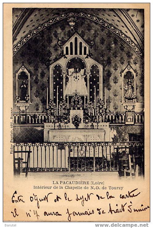 LA PACAUDIERE - Intérieur De La Chapelle De Notre-Dame De Tourzy - - La Pacaudiere