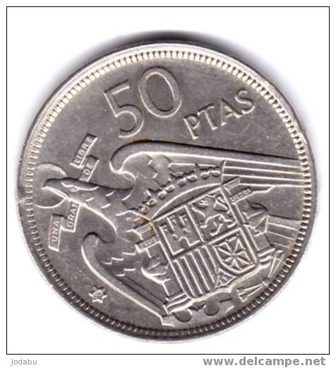 Piéce Espagnol De 50 Pesetas De 1957(58) Franco - 50 Peseta