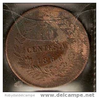 ITALIA REGNO - 10 Centesimi Rame - 1866 - 1861-1878 : Victor Emmanuel II