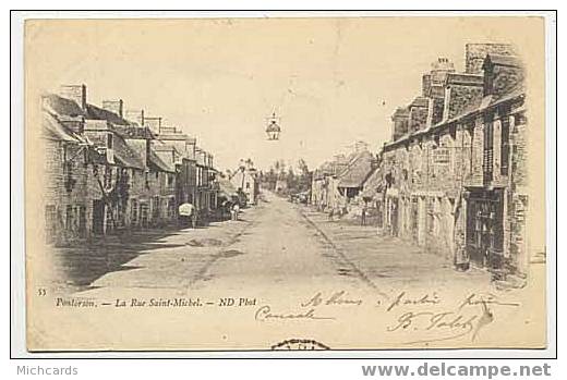 CPA 50 PONTORSON - La Rue Saint Michel - Pontorson