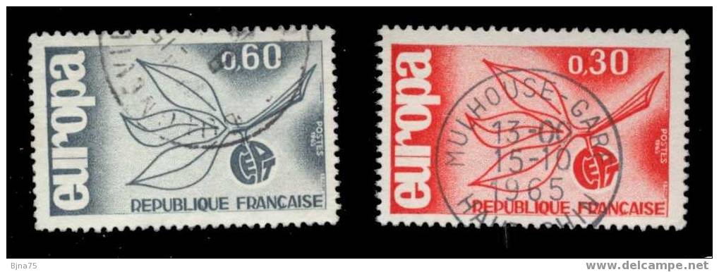 FRANCE 1965  EUROPA  N° 1455 Et 1456           Cote  YT 1.05 Euro - Used Stamps