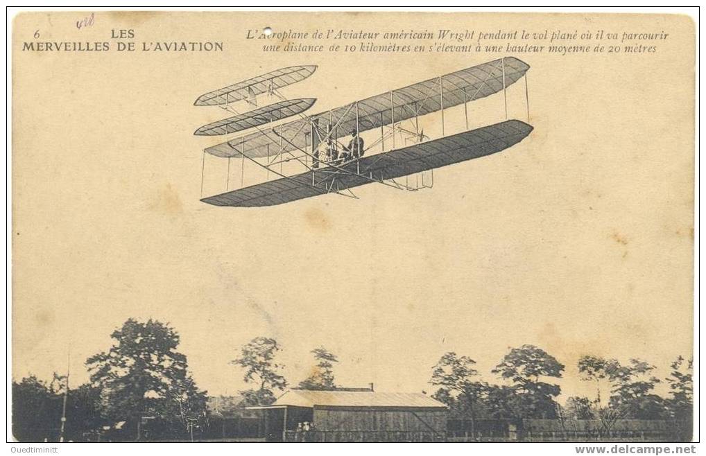 L'aéroplane De L'aviateur Américain Wright. - ....-1914: Précurseurs