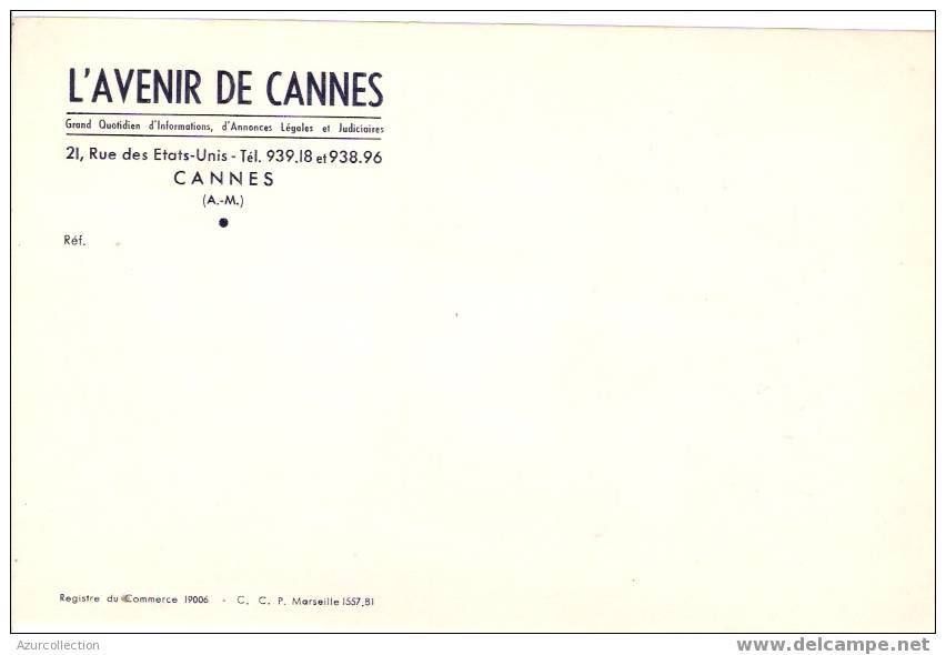 AVENIR DE CANNES .06 - Other & Unclassified