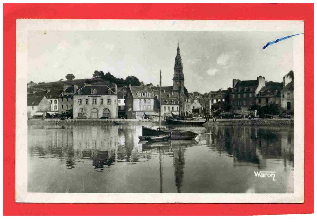 BINIC 1947 QUAIS A MER HAUTE EGLISE CARTE PHOTO EN BON ETAT - Binic