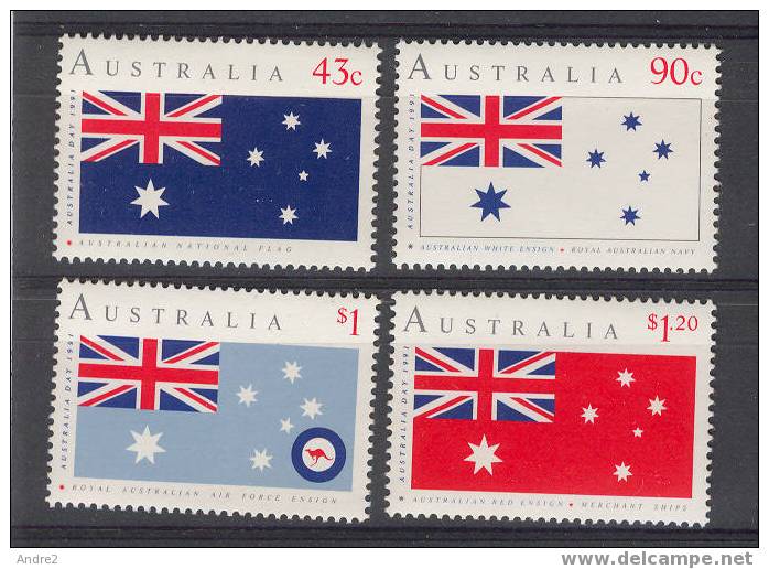 Australia 1991 Australia Day. 90th Anniv Of Australian Flag - Francobolli