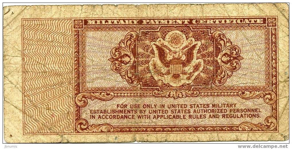 Etats-Unis USA Military Payment Certificate 25 Cents Séries 472 - 1948-1951 - Series 472