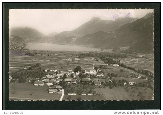 CPSM - Haute Savoie 74 - Doussard Et Le Lac D' Annecy ( Vue Générale Aérienne CELLARD 1921) - Doussard