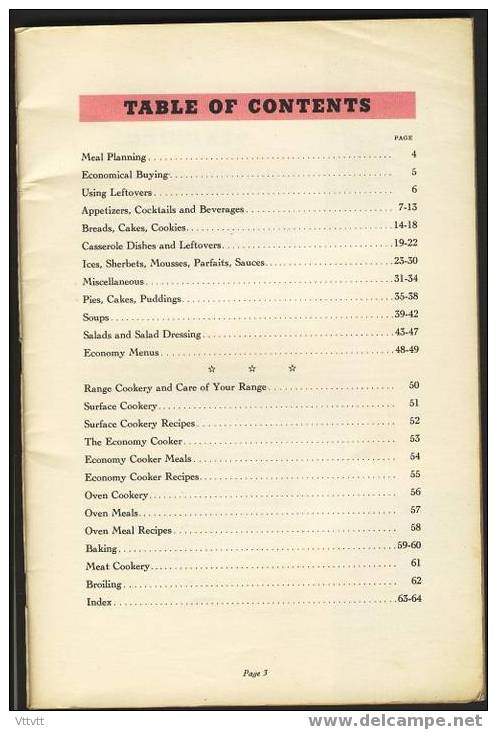 "The Kelvinator Book Of Recipes" 64 Pages (16 Cm On 24 Cm) Three Scans With Summary - American (US)