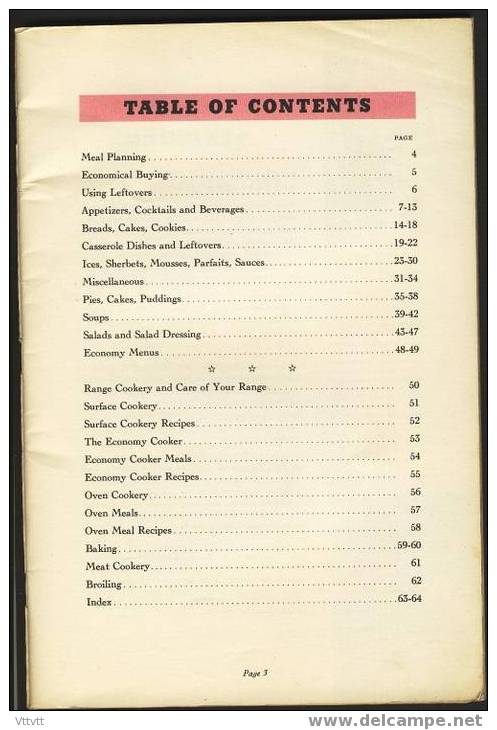 "The Kelvinator Book Of Recipes" 64 Pages (16 Cm On 24 Cm) Three Scans With Summary - Americana