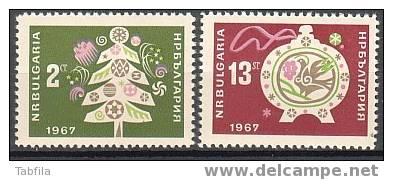 BULGARIA / BULGARIE - 1966 - Nouvel An'67 - 2v** - Año Nuevo