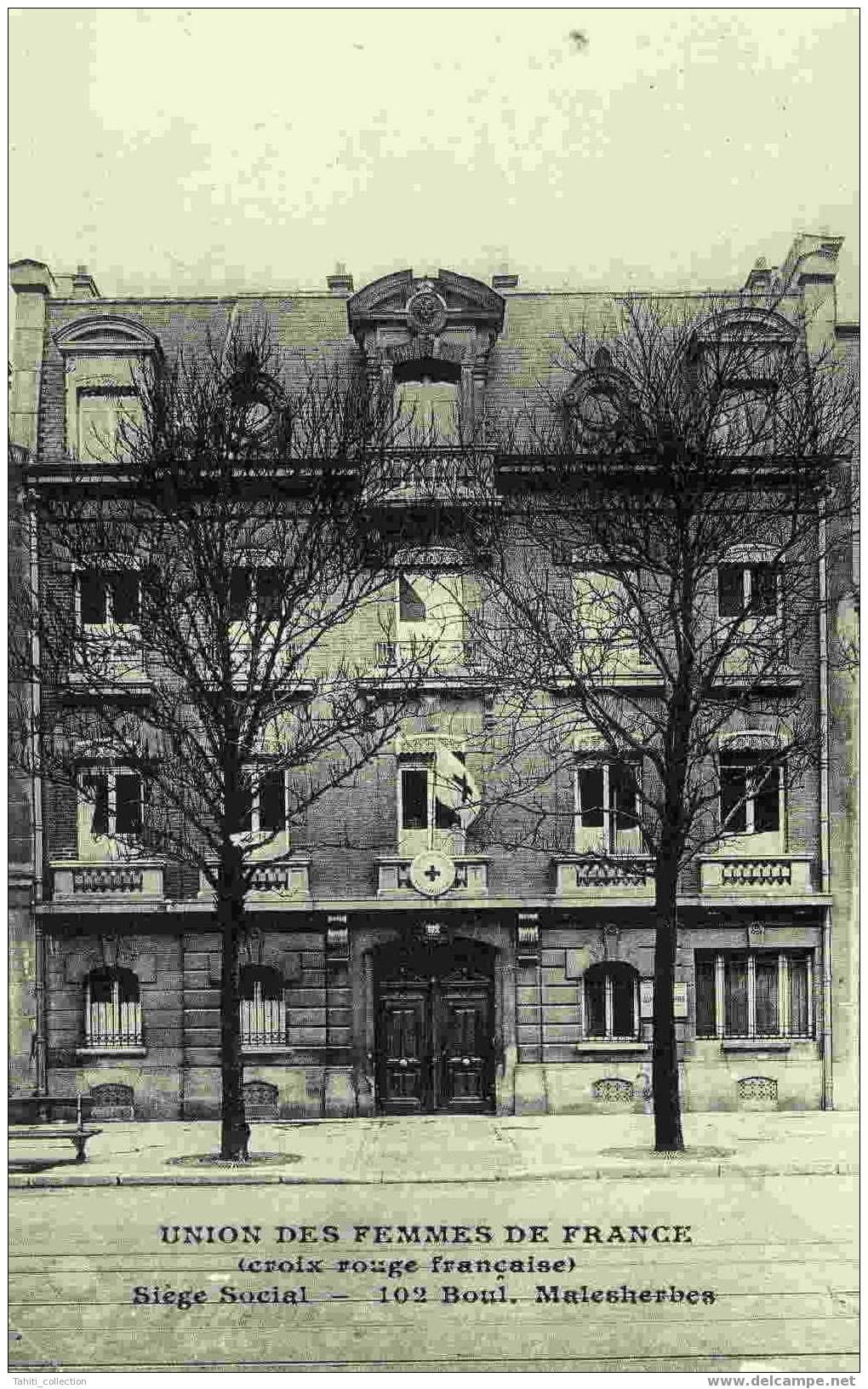 PARIS - Union Des Femmes De France - Coix Rouge Française - 102,Boulevard Malesherbes - Croce Rossa