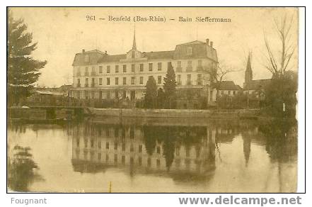 FRANCE:BENFELD:(Bas-Rhin. 67.):1921:N°261:Bain   Sieffermann. - Benfeld