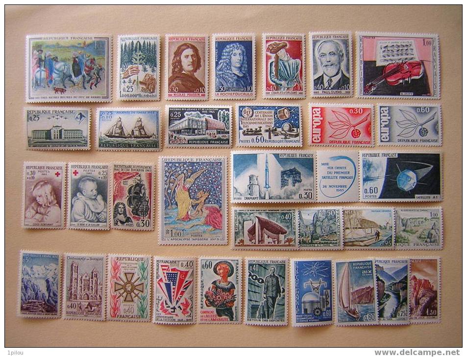 FRANCE ANNEE 1965 COMPLETE NEUVE**   33 TIMBRES. - 1960-1969