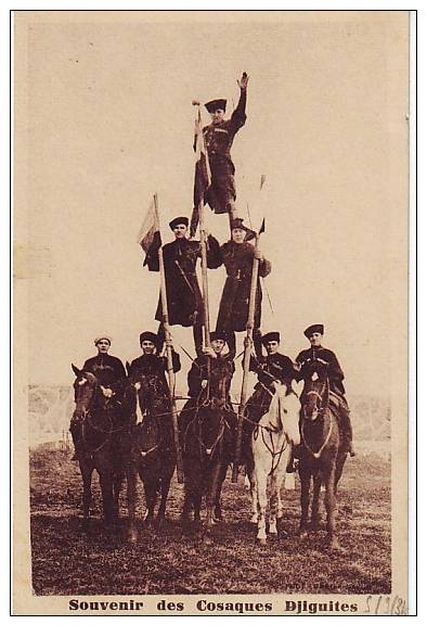 Spectacle - Cirque - Russie - Cosaque - E658 - Les Cosaques Djiguites  - Bon état - Cirque