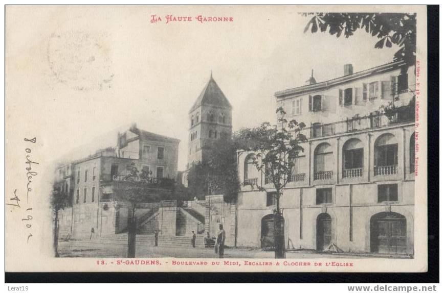 31..H. GARONNE...ST GAUDENS...BOULEVARD DU MIDI......... ECRITE....‹(•¿•)› - Saint Gaudens