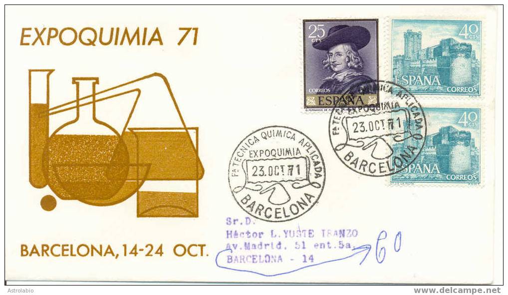 Espagne 1971"Expoquimia 71" Recommande - Scheikunde