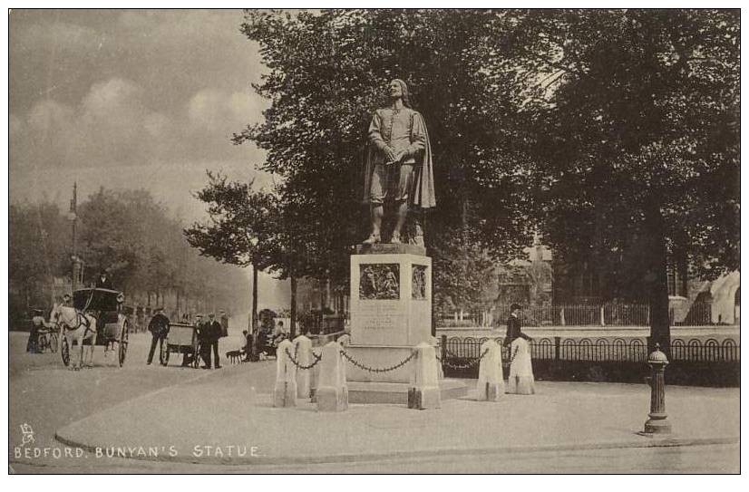 ANGLETERRE - BEDFORD - Statue De Bunyan - Bunyan's Statue - ATTELAGE - Bedford