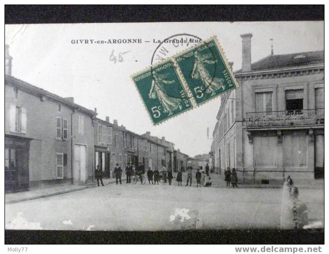 CPA 51 GIVRY EN ARGONNE - La Grande Rue - Givry En Argonne