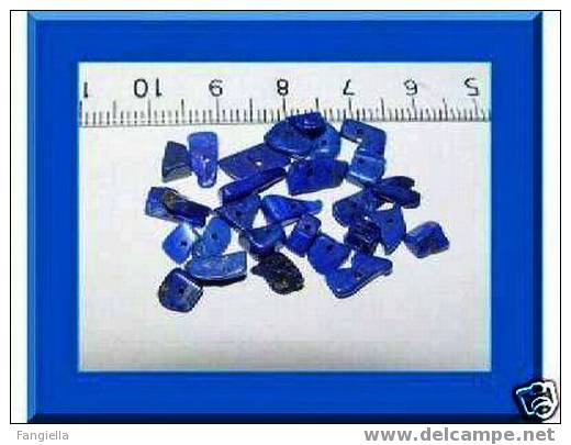 Lot De 10 Perles Chips De Véritable Lapis Lazuli Qualité Extra AAA - Perles