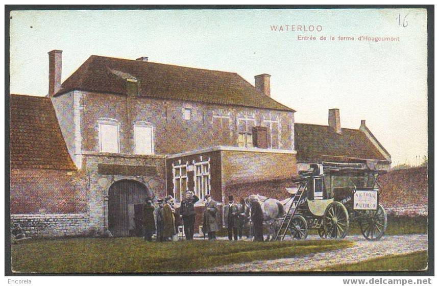 C.V. Ill. Malle-Poste De Waterloo : Entrée De La Ferme D'Hougoumont - N°16.  Superbe Et Rare - 2167 - Postal Services