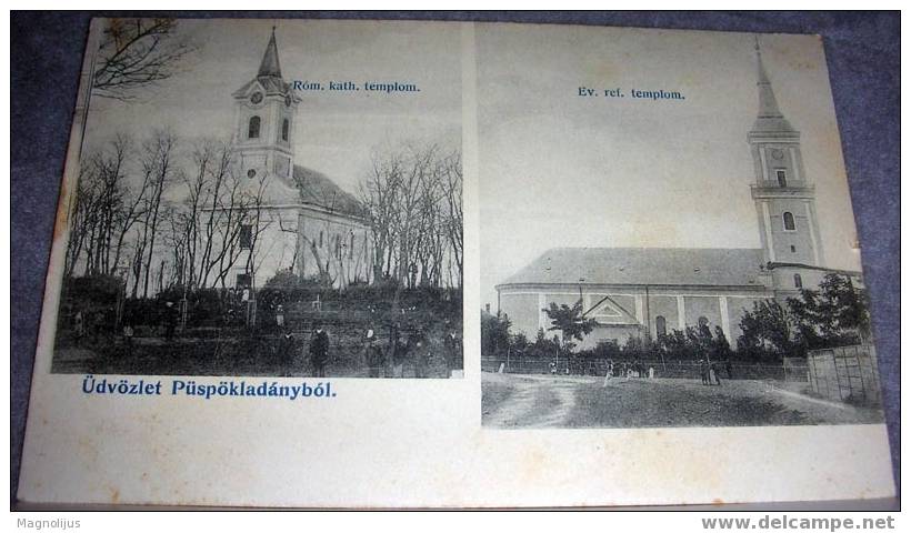 Hungary,Puspokladany,Cathedrals,Church,vintage  Postcard - Hungary