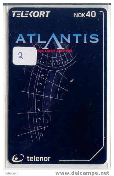 Disney Op Telefoonkaart NORWAY ATLANTIS (2) - Disney