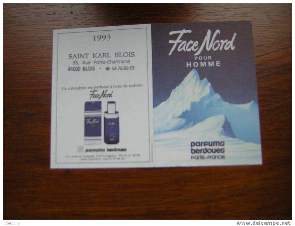 CALENDRIER PARFUME - FACE NORD POUR HOMME - BERDOUES - Modern (from 1961)