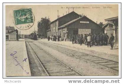 CPA 51 MOURMELON - La Gare (Train) - Mourmelon Le Grand