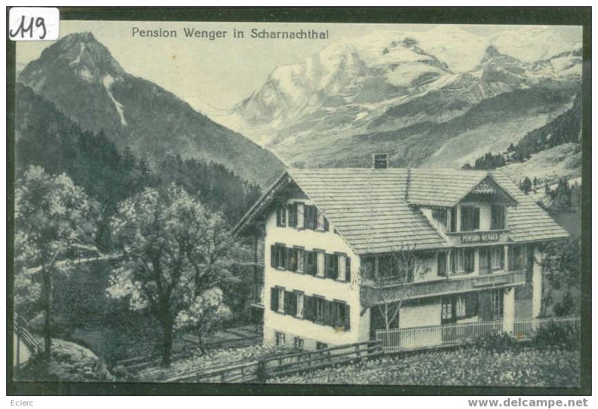 PENSION WENGER IN SCHARNACHTHAL  -  TTB - Autres & Non Classés