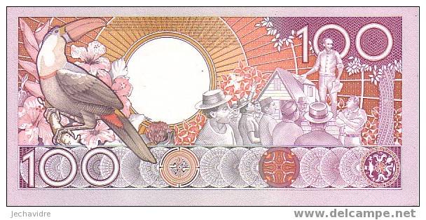 SURINAM   100 Gulden   Daté Du 01-07-1986   Pick 133a     ***** BILLET  NEUF ***** - Surinam