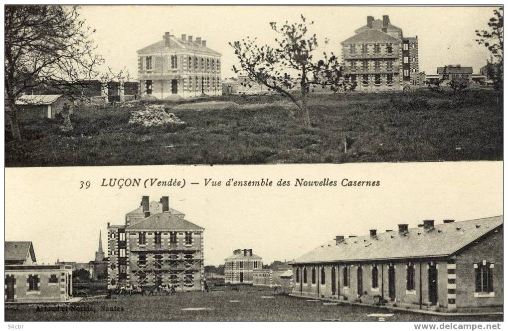 Cpa (85) Lucon -nouvelle Casernes - Lucon