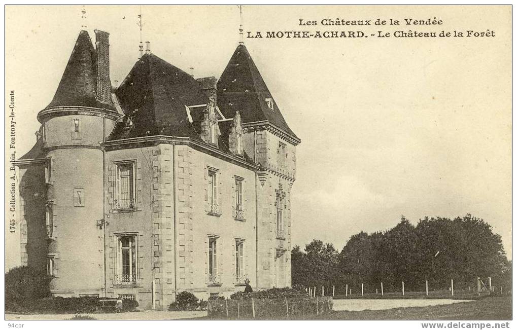 Cpa (85) La Mothe Achard - Le Chateau De La Foret - La Mothe Achard