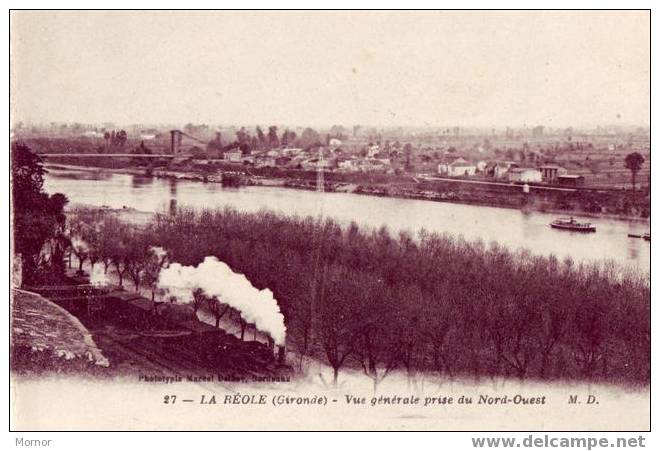 LA REOLE GIRONDE  Vue Générale Prise Du Nord-Ouest - La Réole