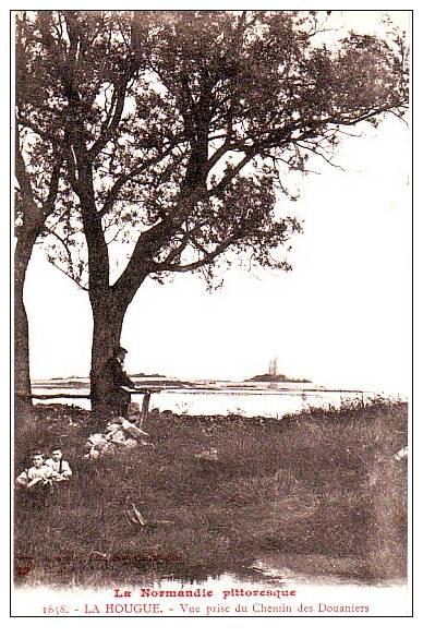 Dép 50 - E684 - Saint Vaast La Hougue - La Hougue - Vue Prise Du Chemin Des Douaniers  - Bon état - Saint Vaast La Hougue