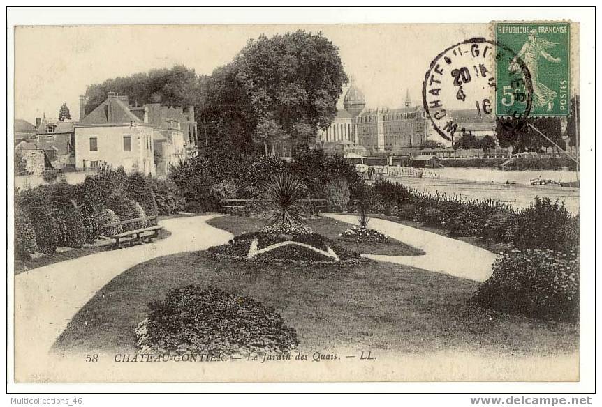 53 - CHATEAU GONTIER - Le Jardin Des Quais. - Chateau Gontier