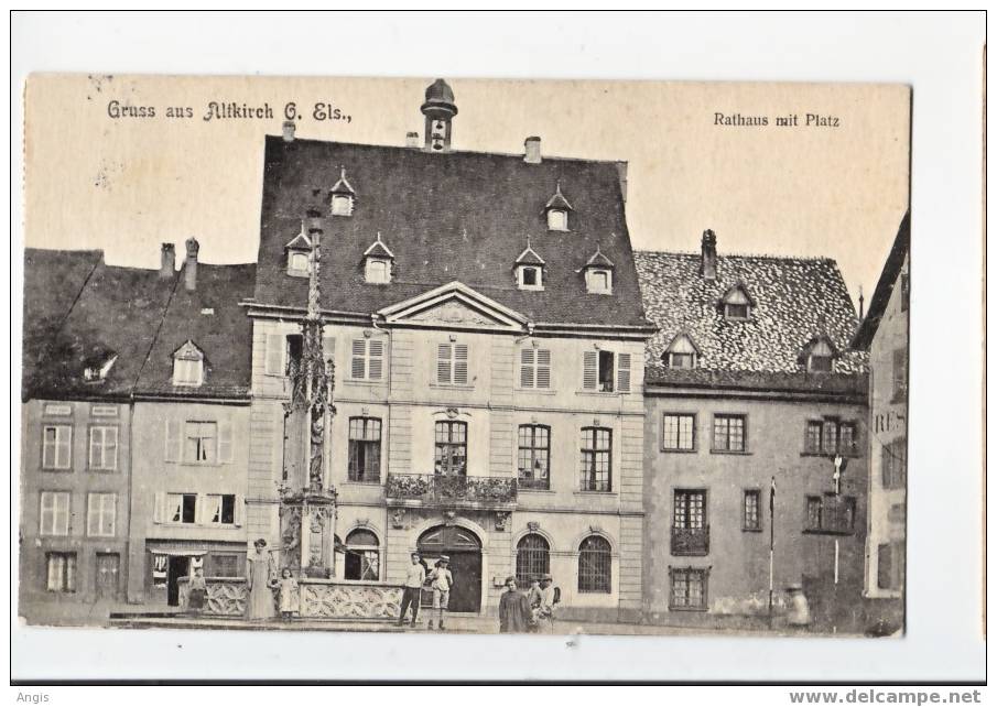 CPA-----68----ALTKIRCH----GRUSS AUS ALTKIRCH---RATHAUS - Altkirch