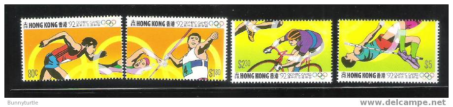 Hong Kong 1992 Summer Olympics Barcelona MNH - Neufs