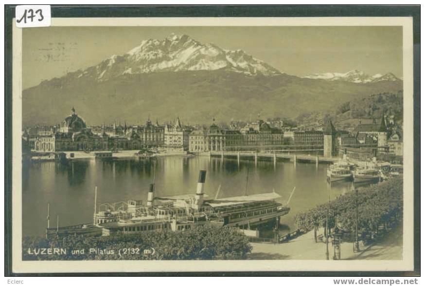 LUZERN UND PILATUS - SCHIFF - TTB - Lucerne