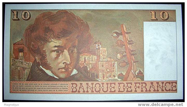 France,Bancnote,10 Franc,Dix Francs,1978.,Paper,Money - 10 F 1972-1978 ''Berlioz''