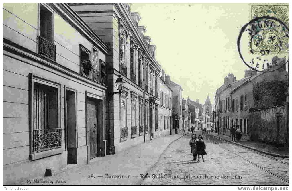 BAGNOLET - Rue Sadi-Carnot,prise De La Rue Des Lilas - Bagnolet