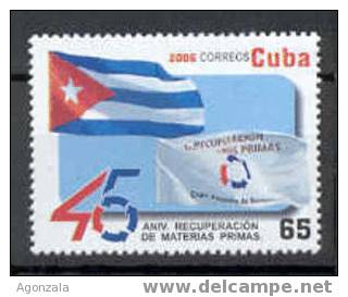 TIMBRE NOUVEAU CUBA DRAPEAUX MATIÈRES PREMIÈRES - MNH - Francobolli