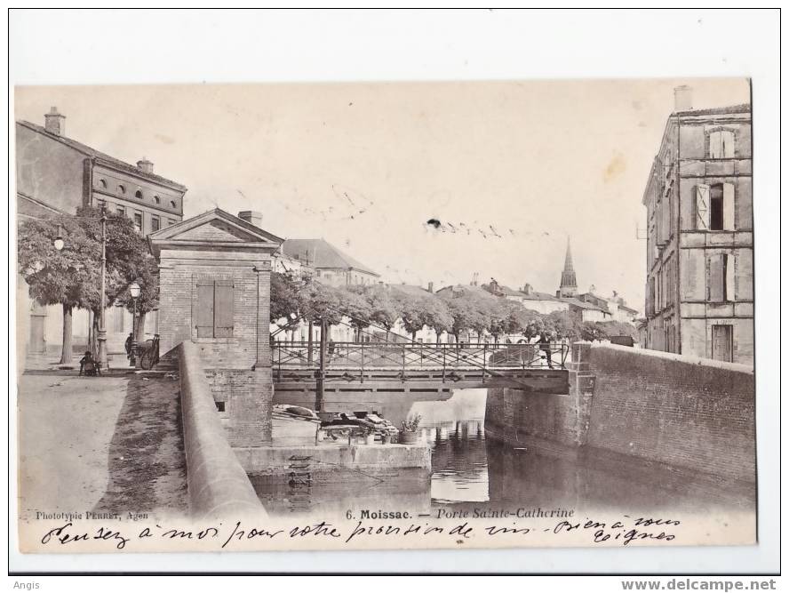 CPA-----82----MOISSAC---PORTE  ST-CATHERINE - Moissac