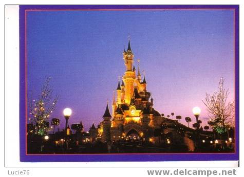 DISNELAND Y  - Le Château De La Belle Au Bois Dormant   - Nuit - Disneyland