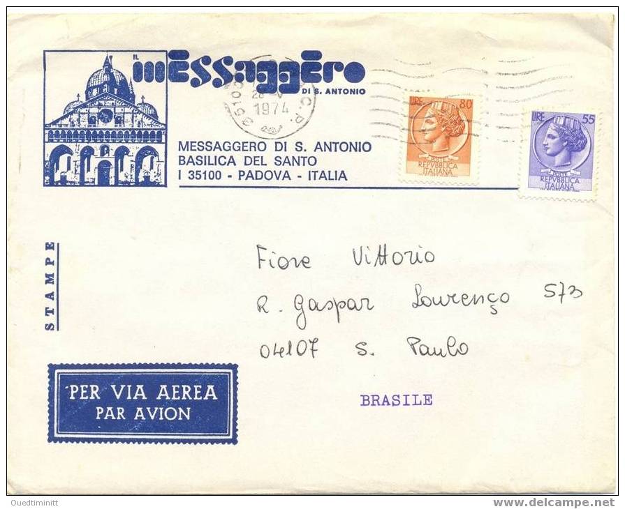 Italia.Enveloppe.1974. - Macchine Per Obliterare (EMA)