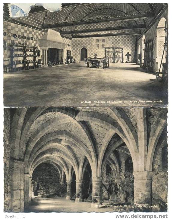 Suisse, Lot De 2 Cpsm Du Château De Chillon. - Castles